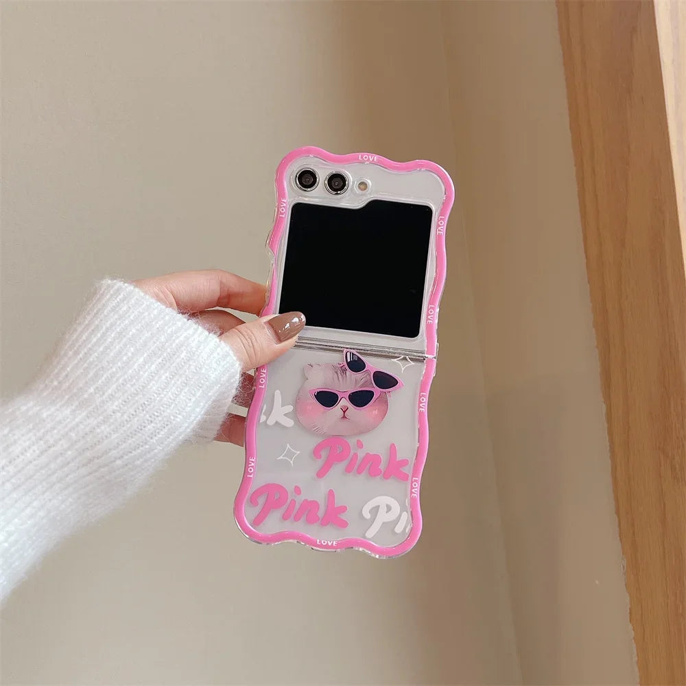 Cute Love Heart Case for Samsung Galaxy Z Flip Cover