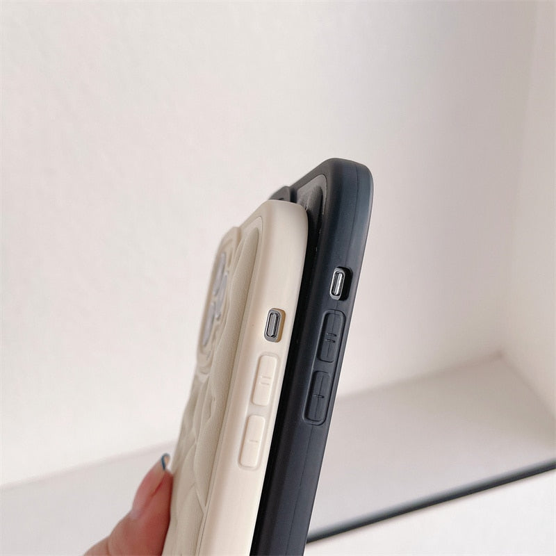 Leather Case For iPhone 12 13 14 Pro MaxBumper Plus Lens Protection