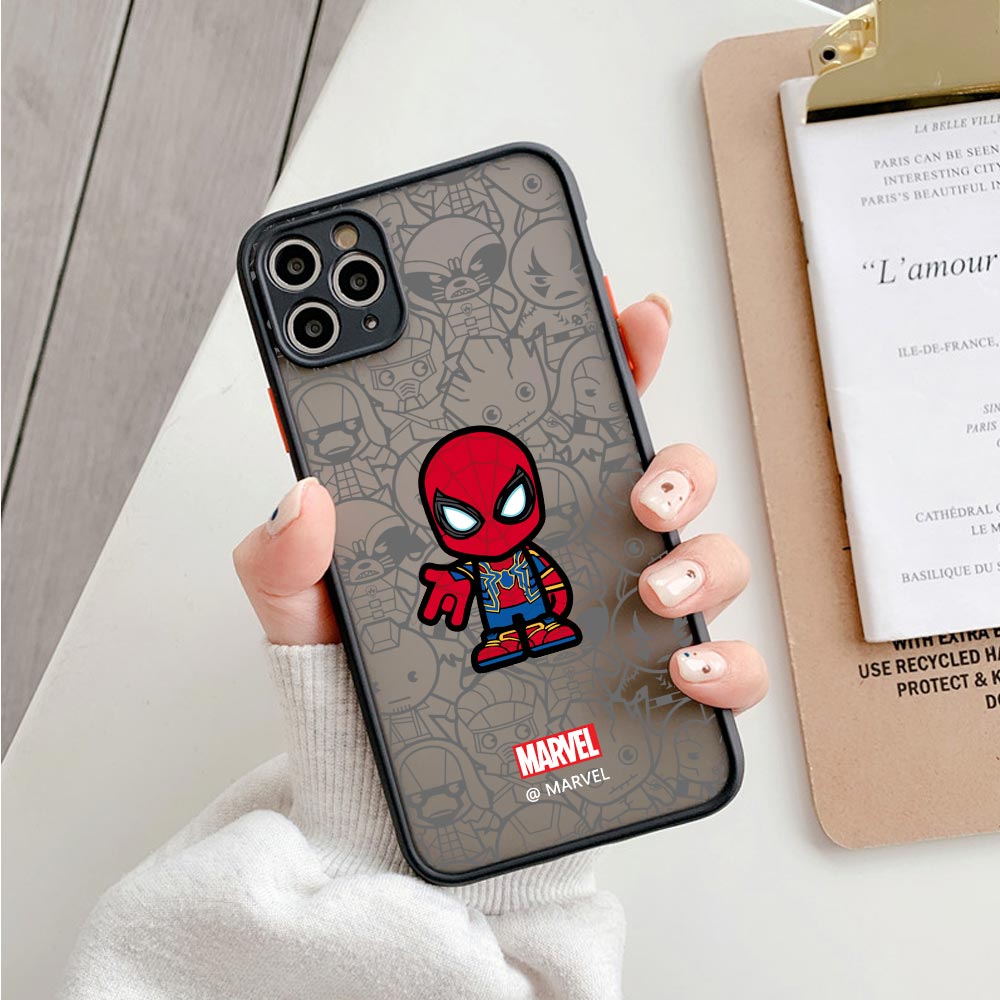 Cartoon Clear Case For iPhone 14 13 Pro Max 12 Pro  Plus Matte Back Cover