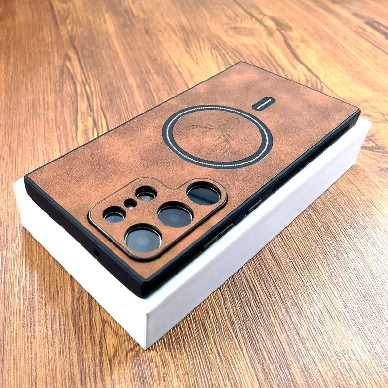 Vintage Deer Leather Magsafe Case