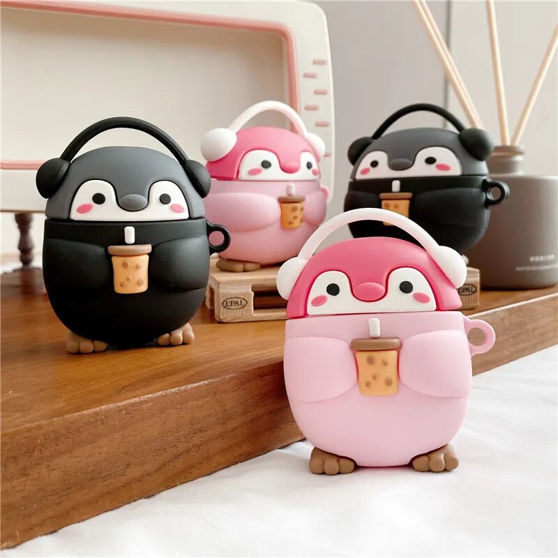 Cartoon Silicone Earphone Cases For Airpods 1 2 3 Pro Case Cover