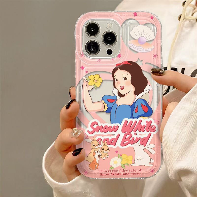 Clear Phone Case for iPhone 15 14 13 12 Pro Max Plus Cartoon Soft Cover