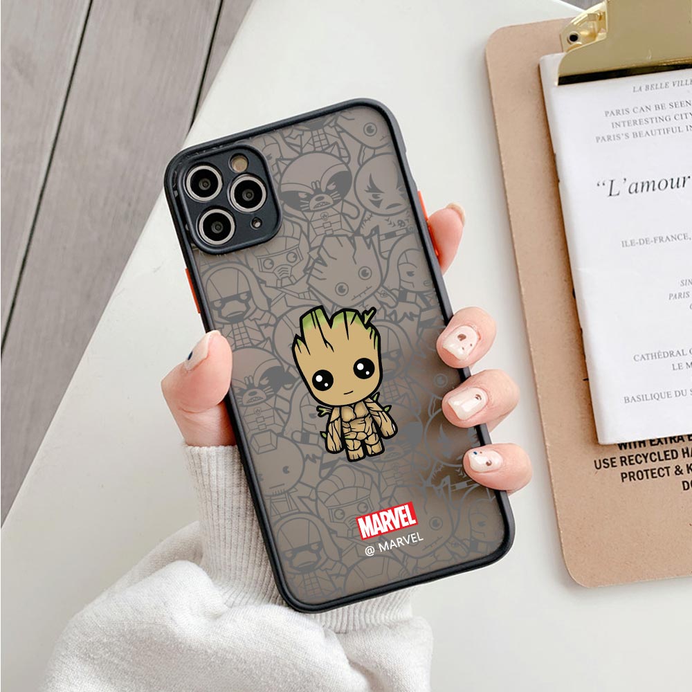 Cartoon Clear Case For iPhone 14 13 Pro Max 12 Pro  Plus Matte Back Cover