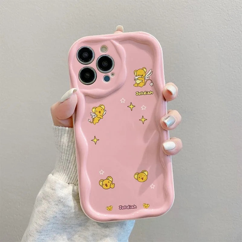 Pink Star Phone Case for iPhone 15 Pro Max 14 13 12 Cover