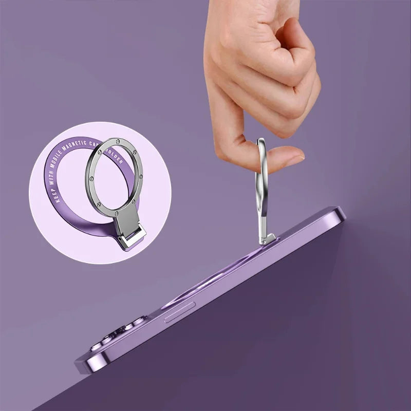 For MagSafe Phone Ultra-thin Magnetic Finger Ring Holder