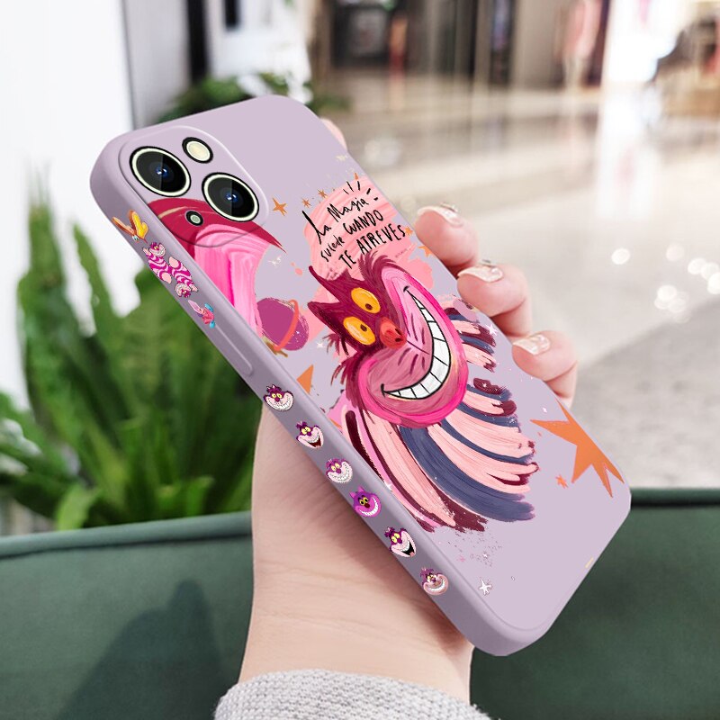 Cute iPhone 14 13 12 Pro Max Plus Liquid Phone Case Cover