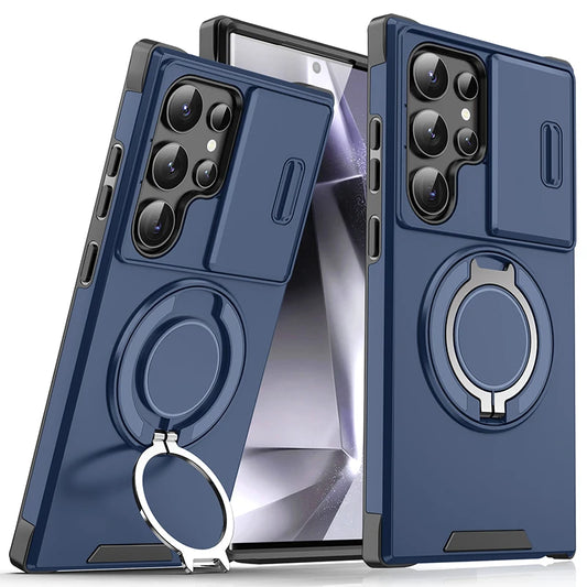 Metal Ring Car Holder Phone Case
