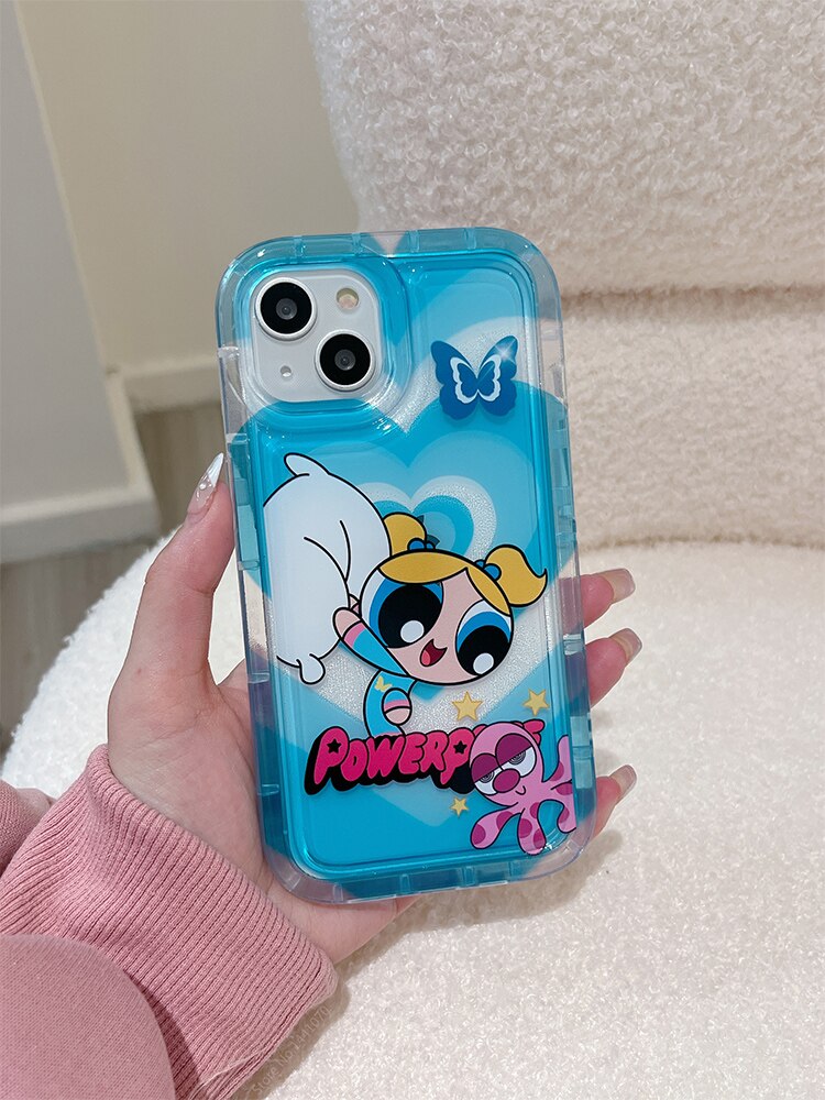 Phone Case for iPhone 15 14 13 12 Pro Max Plus Cartoon Clear Cover