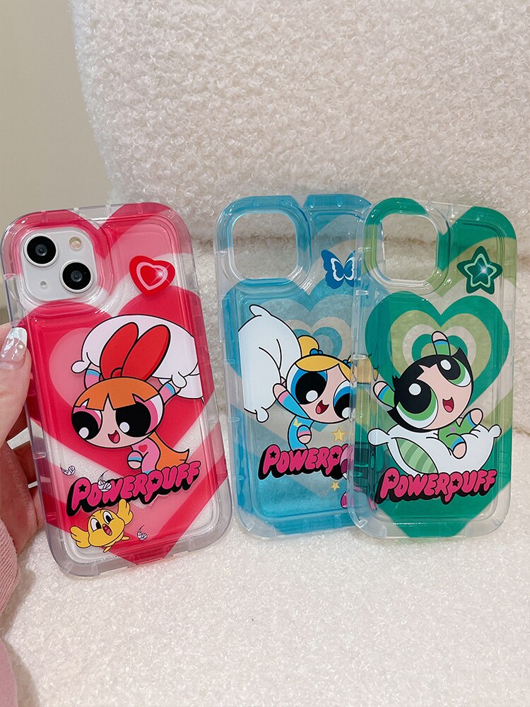 Phone Case for iPhone 15 14 13 12 Pro Max Plus Cartoon Clear Cover