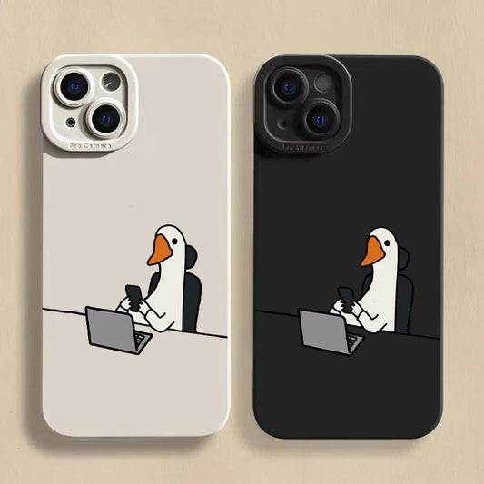 Cute Duck Phone Case For iPhone Cover