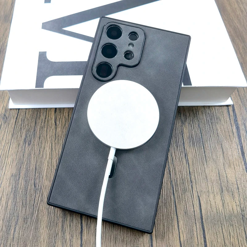 Matte Leather Case For Samsung Galaxy