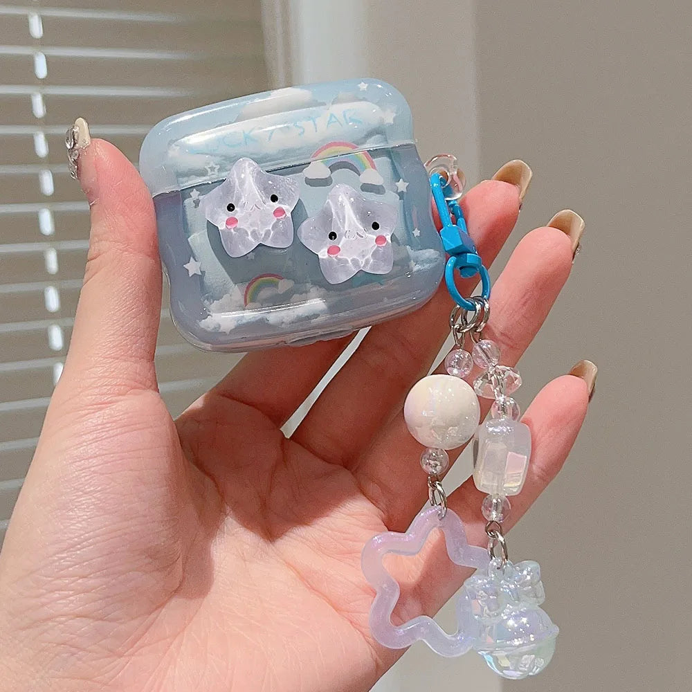 Cute Star Case For Airpods 1 2 3 Pro 2 Cover