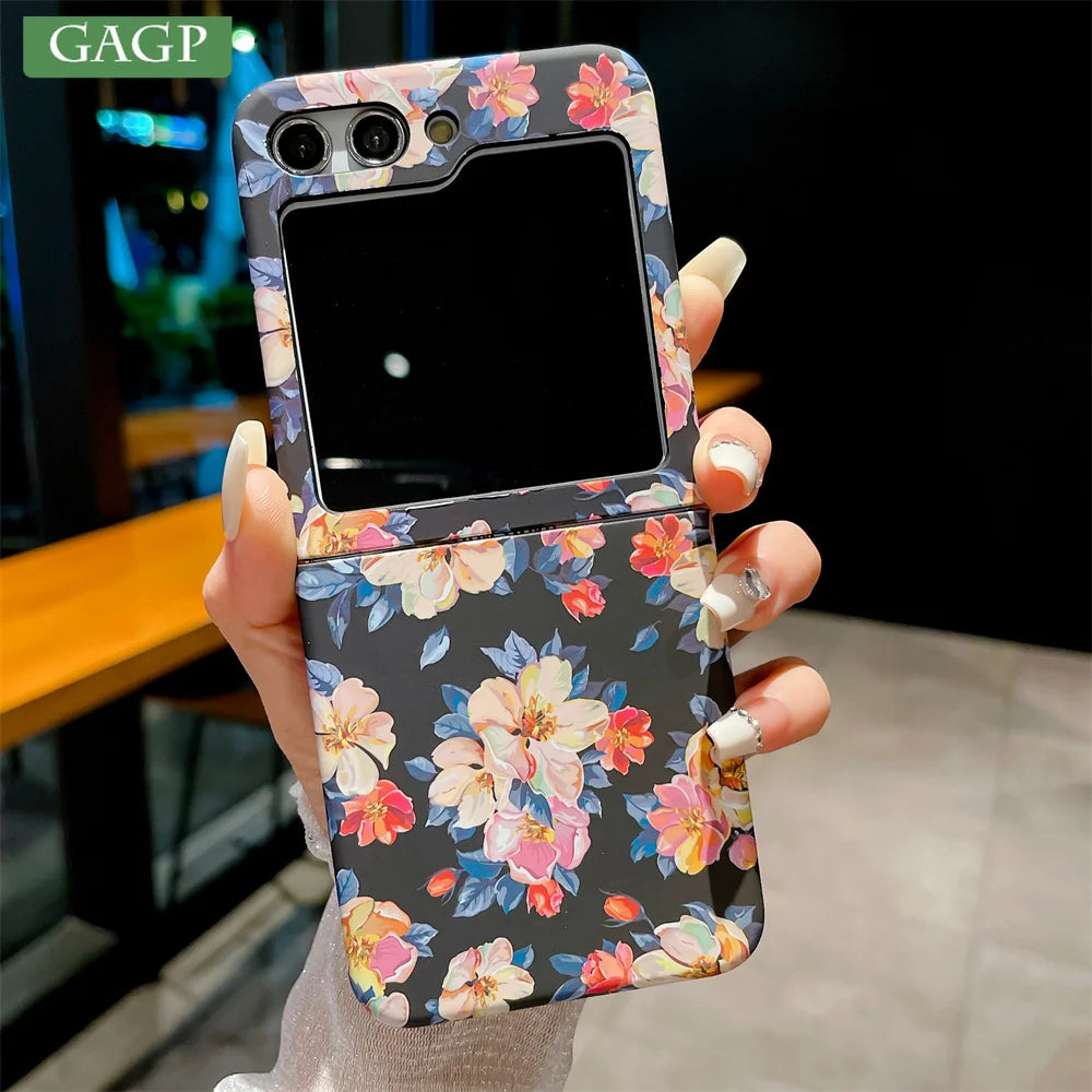 Cute Flower Case for Samsung Z Flip Cover