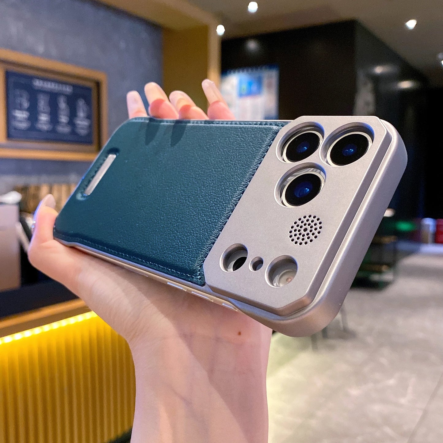 Leather Case Magnetic Back Cover
