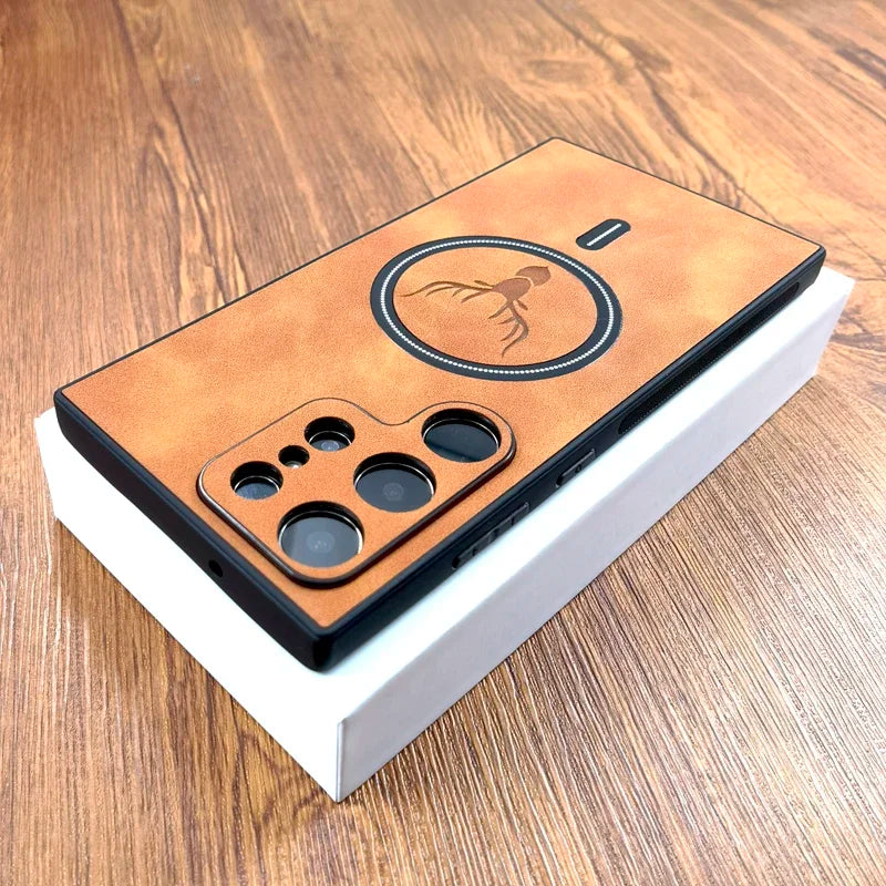 Vintage Deer Leather Magsafe Case