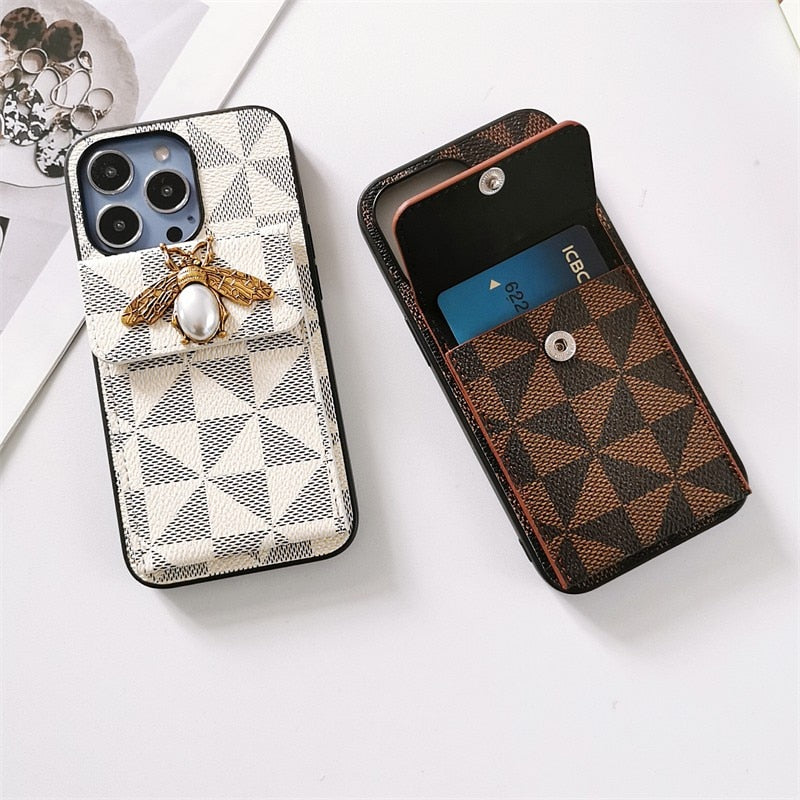 Leather Phone Cover Case For Iphone 14 13 12 Pro Plus