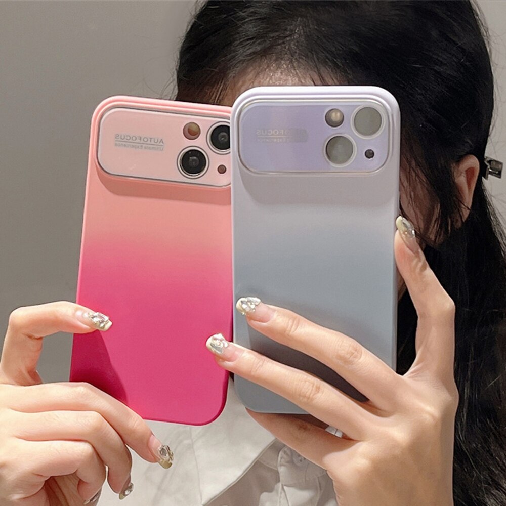 Lens Protection Phone Case For iPhone 15 14 13 12 Pro Max Plus