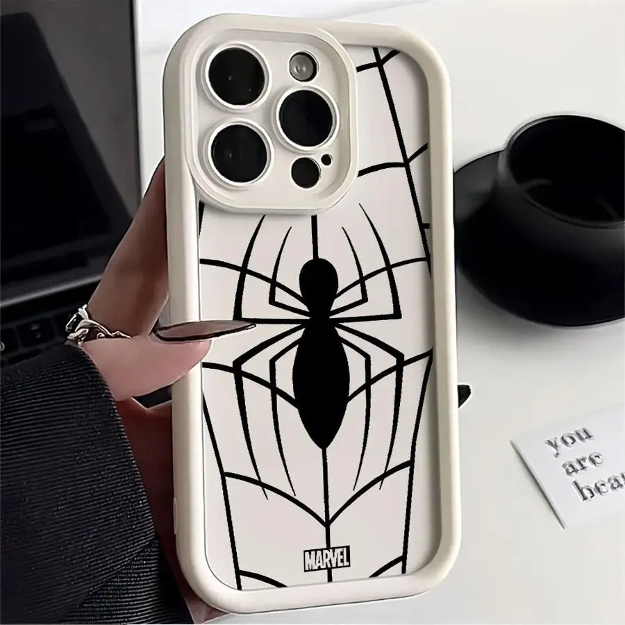 Spider Man Black White iPhone 16 Case