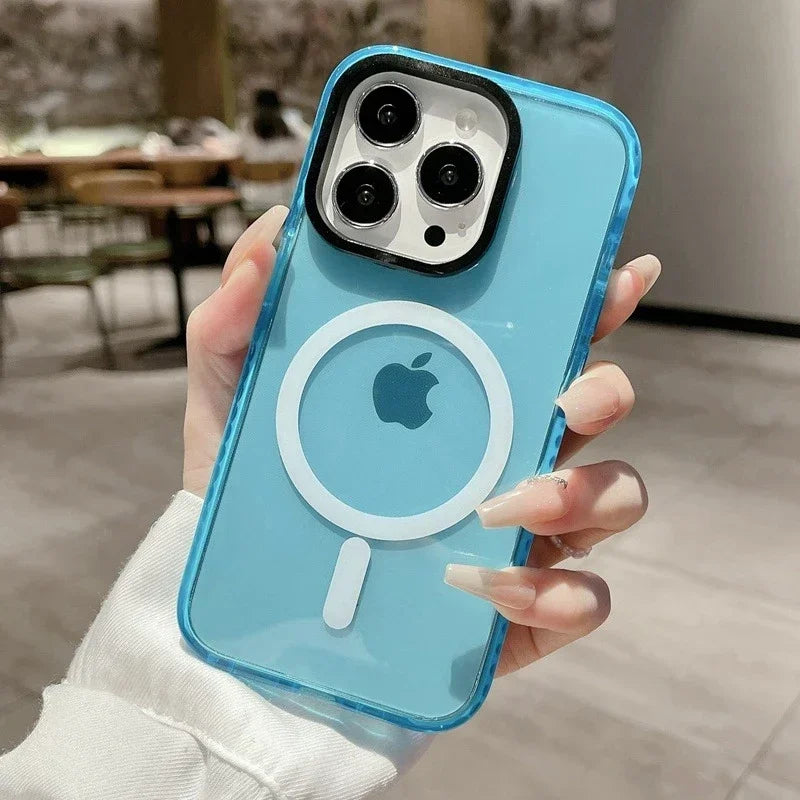 Neon Color Clear Magsafe Case for iPhone
