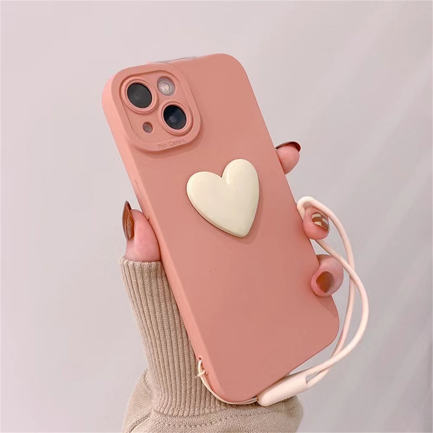 Soft Phone Case with Wrist Strap For iPhone 14 13 12 Pro Max plus Cover