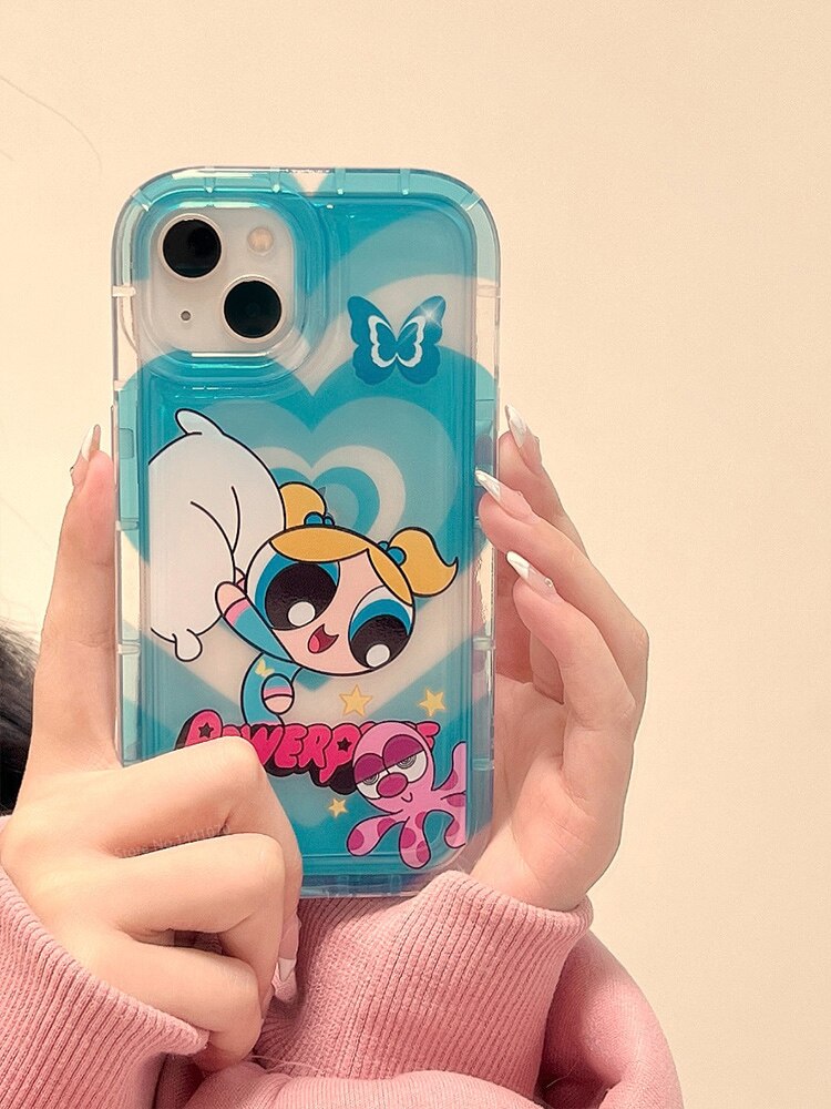 Phone Case for iPhone 15 14 13 12 Pro Max Plus Cartoon Clear Cover