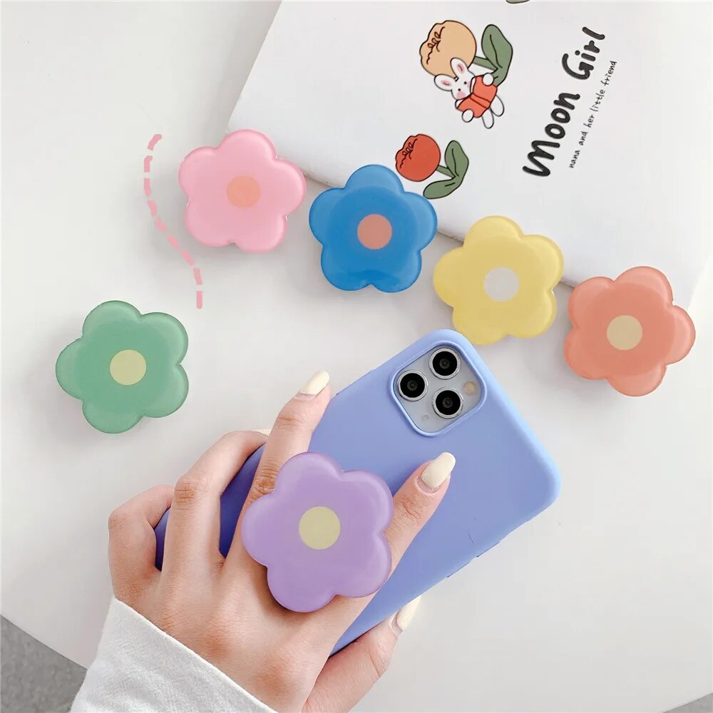 Cute Flowers Foldable Phone Stand Holder Ring Grip Bracket