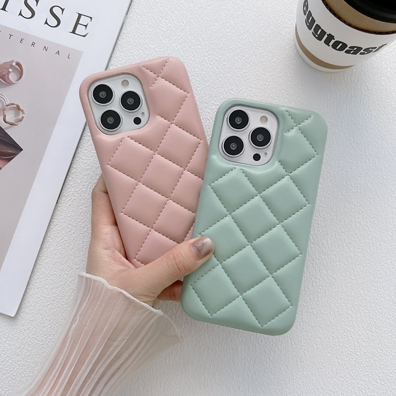 Leather iPhone Case For iPhone 12 13 14 Pro Max Plus Cover