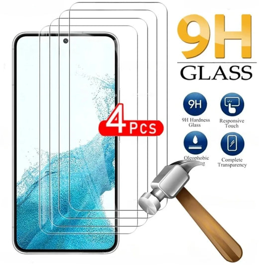 4pcs Full Cover Tempered Glass For Samsung Galaxy Screen Protector Glass Film