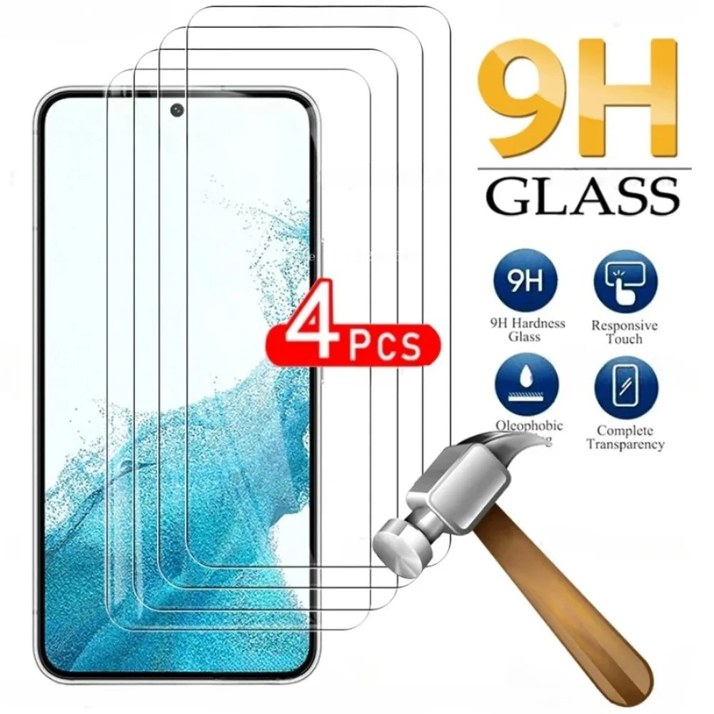 4pcs Full Cover Tempered Glass For Samsung Galaxy Screen Protector Glass Film