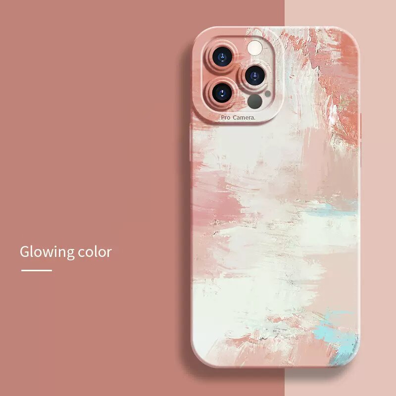 Flower Matte Silicone Phone Case For iPhone 15 14 13 12 Pro Max Plus Cover