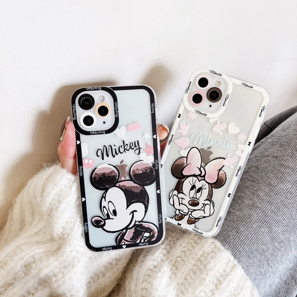 Cartoon Phone Case For iPhone 14 13 12 Pro Max Plus Soft Clear Cover