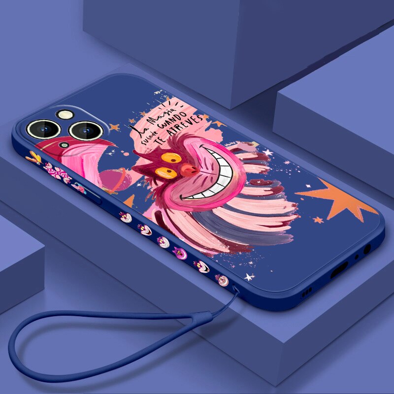 Cute iPhone 14 13 12 Pro Max Plus Liquid Phone Case Cover