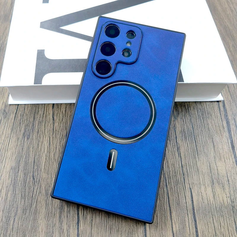 Matte Leather Case For Samsung Galaxy