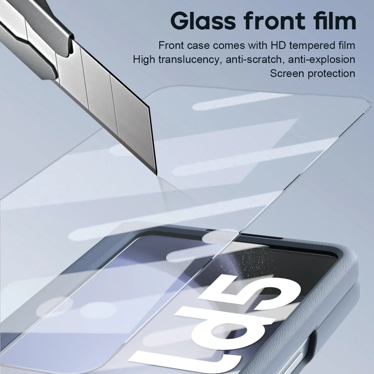 Case For Samsung Galaxy Z Fold 5 4 5G Folding Glass Screen Protector Cover For Fold5