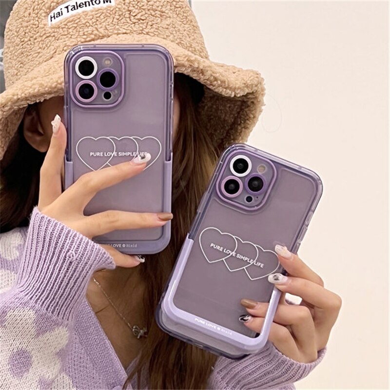 Bracket Phone Case For iPhone 14 13 12 Pro Max 14 Plus Shockproof Cover