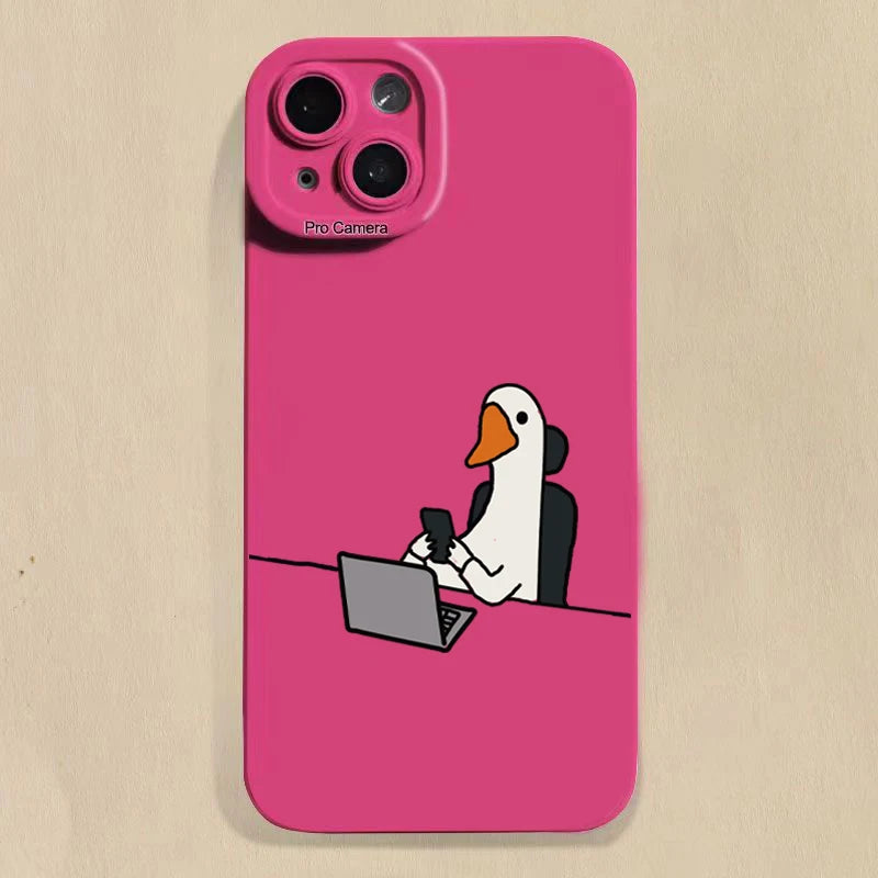 Cute Duck Phone Case For iPhone Cover