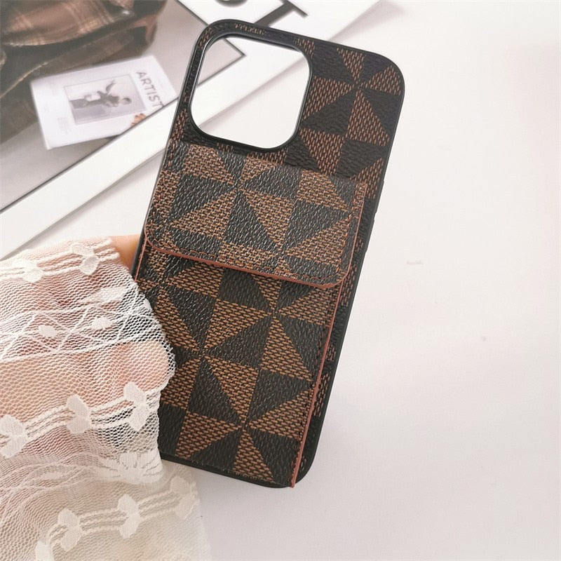 Leather Phone Cover Case For Iphone 14 13 12 Pro Plus