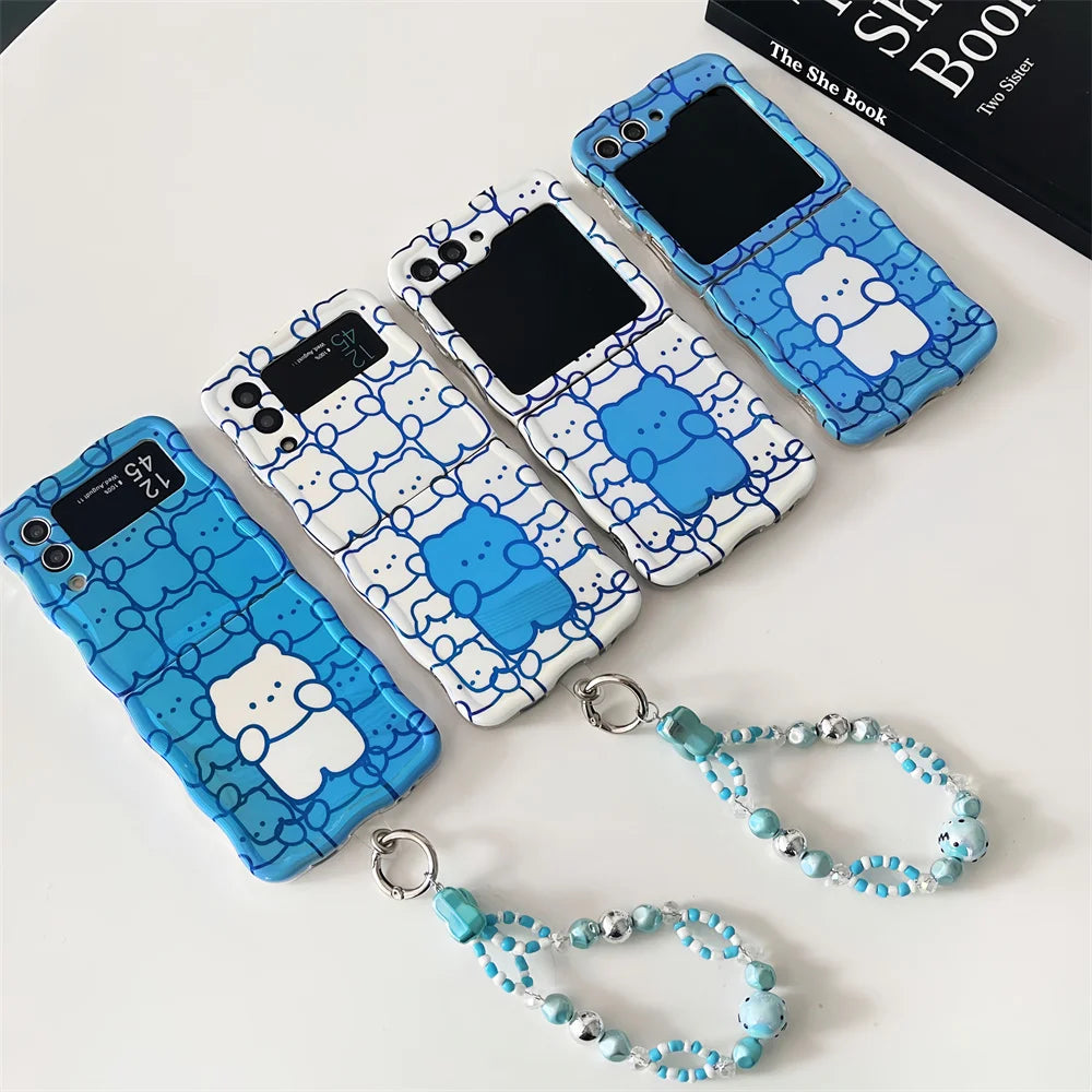 For Samsung Galaxy ZFlip 5 Flip 4 Zflip 3 Wrist Chain Cover