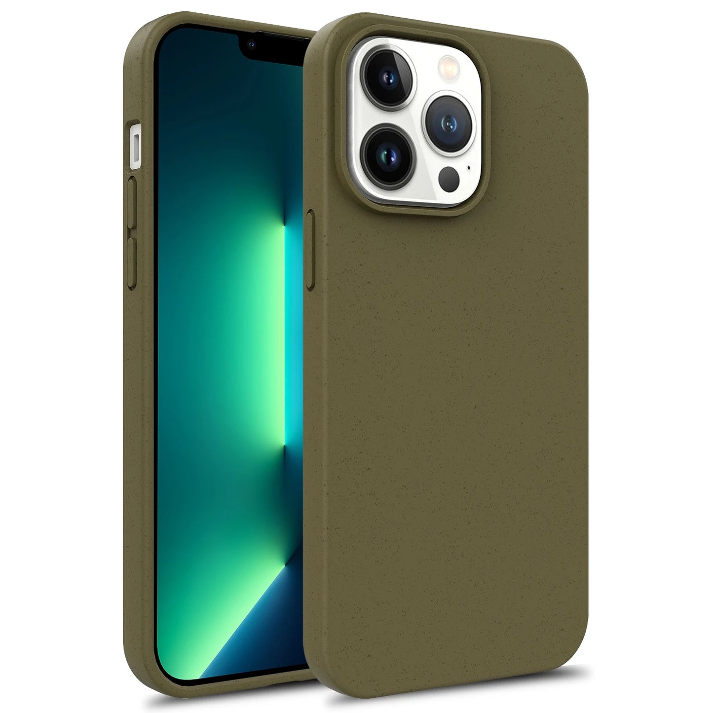 Eco-Wheat Silicone Case For iPhone 12 13 14 15 Pro Max Plus Cover