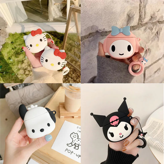 Silicone Case For Airpods 2 1 Pro Cute Soft 3D Cute Cartoon Soft Wireless