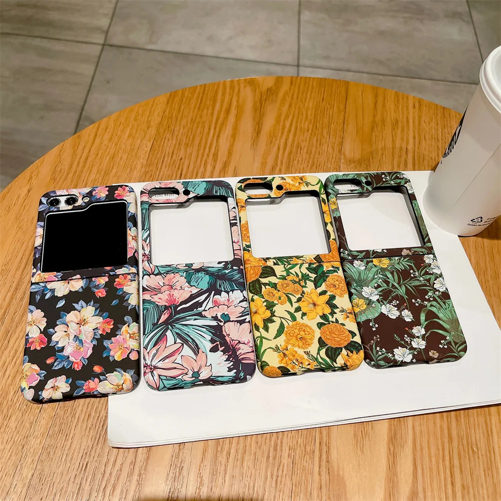 Cute Flower Case for Samsung Z Flip Cover