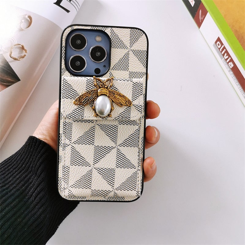 Leather Phone Cover Case For Iphone 14 13 12 Pro Plus