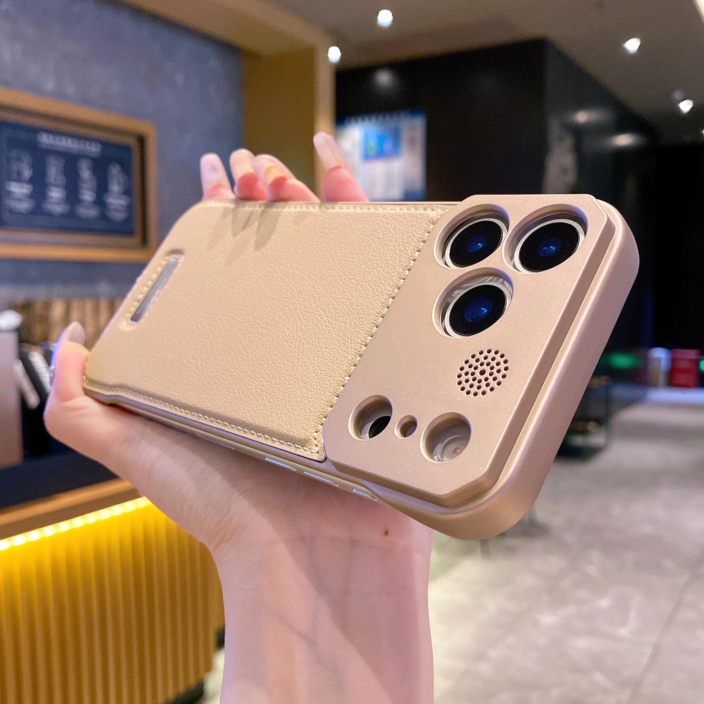 Leather Case Magnetic Back Cover