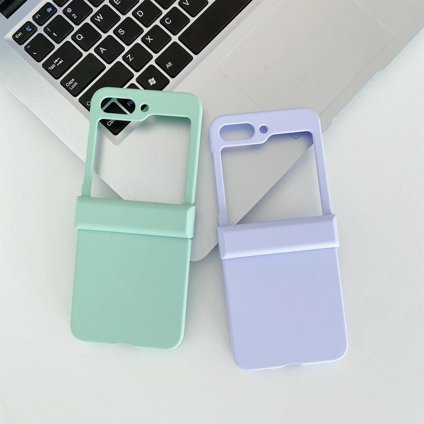 Simple Color Phone Case for Samsung Z Flip Solid Color Cover