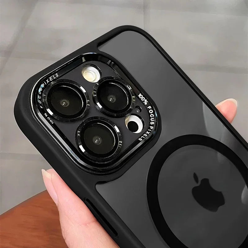 Luxury Magnetic Metal Lens Bumper Protection Case
