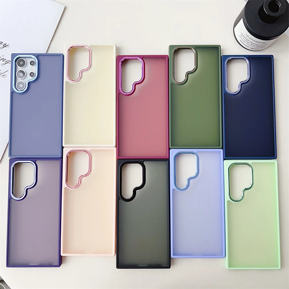 Matte Phone Case For Samsung Galaxy S23 Plus S24 Ultra Cover