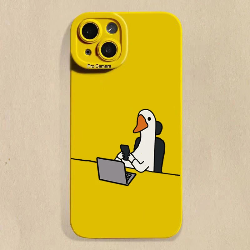 Cute Duck Phone Case For iPhone Cover