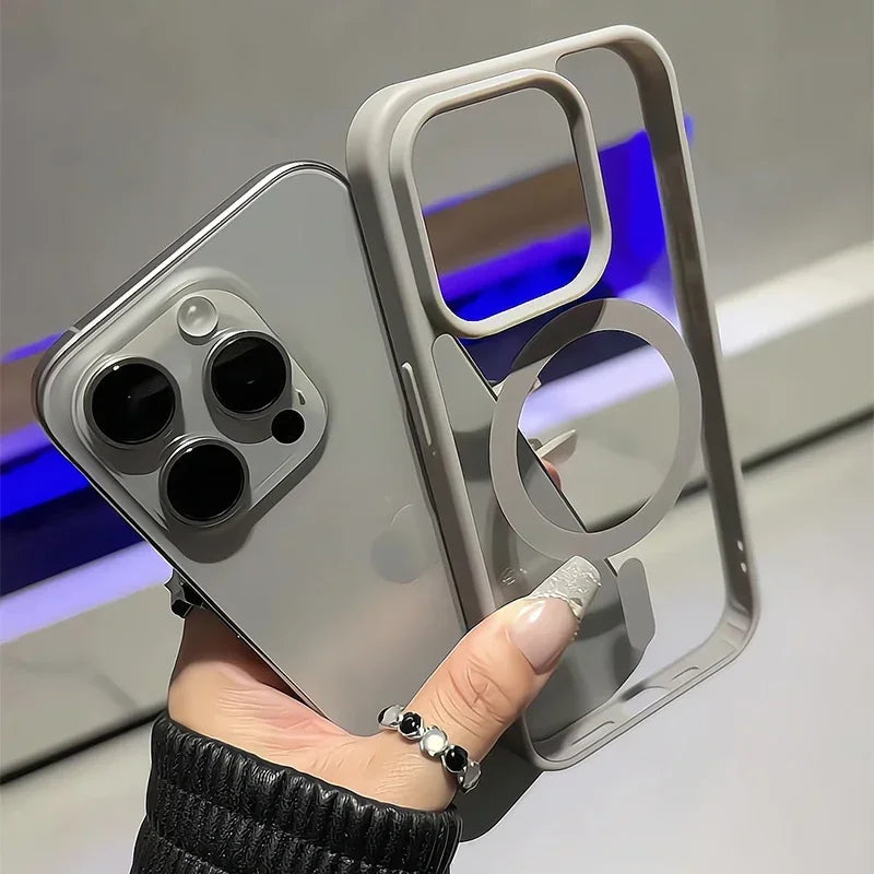Matte Titanium Magnetic iPhone case