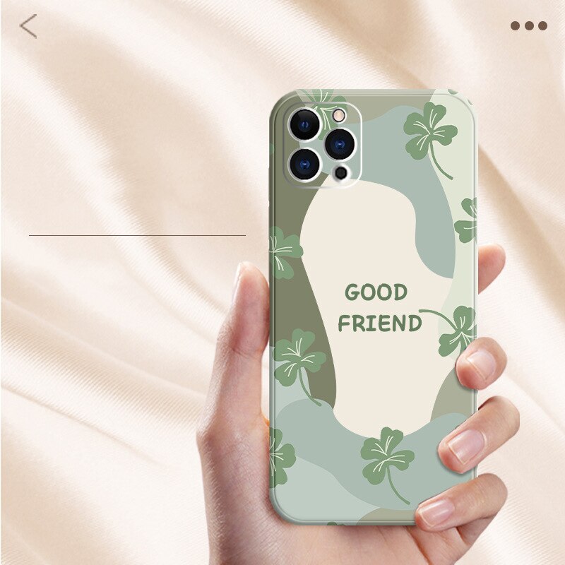 Flower Phone Case For iPhone 15 14 Pro Max 13 12 Plus Silicone Cover