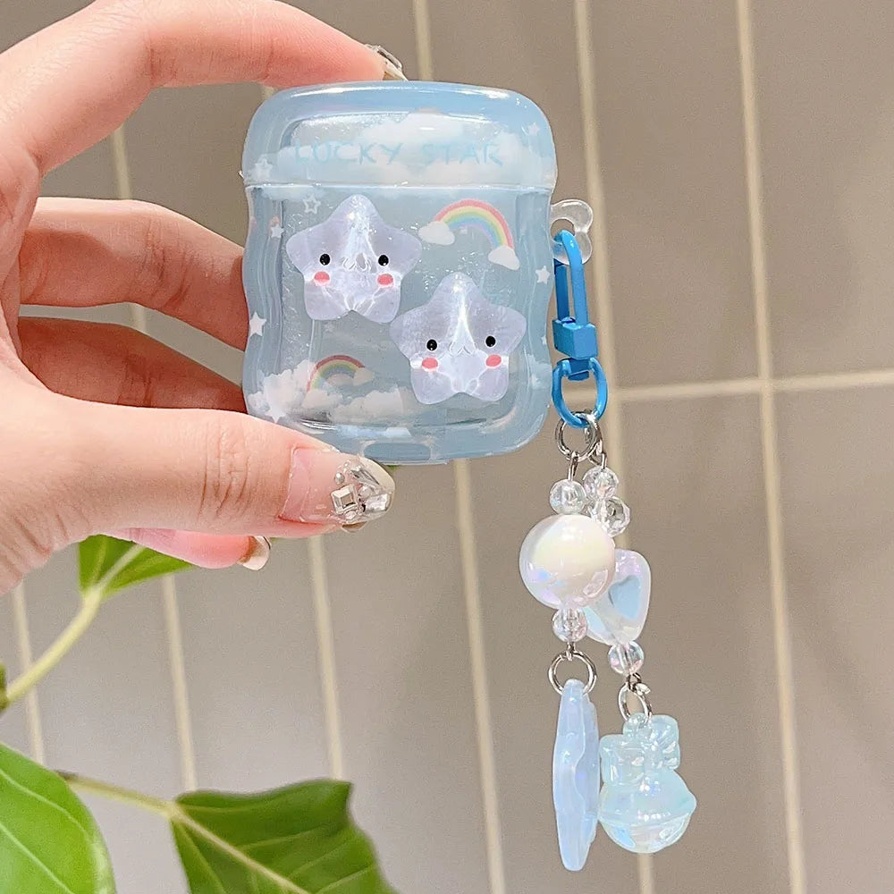 Cute Star Case For Airpods 1 2 3 Pro 2 Cover